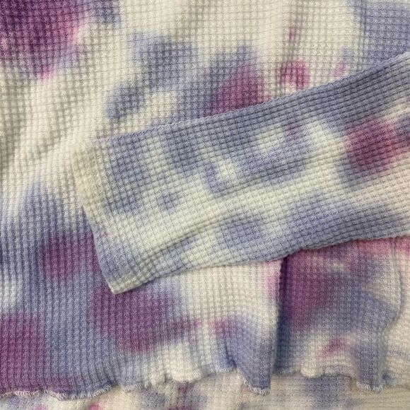 Me To We Tie Dye Waffle Knit Crop - Picture 4 of 6